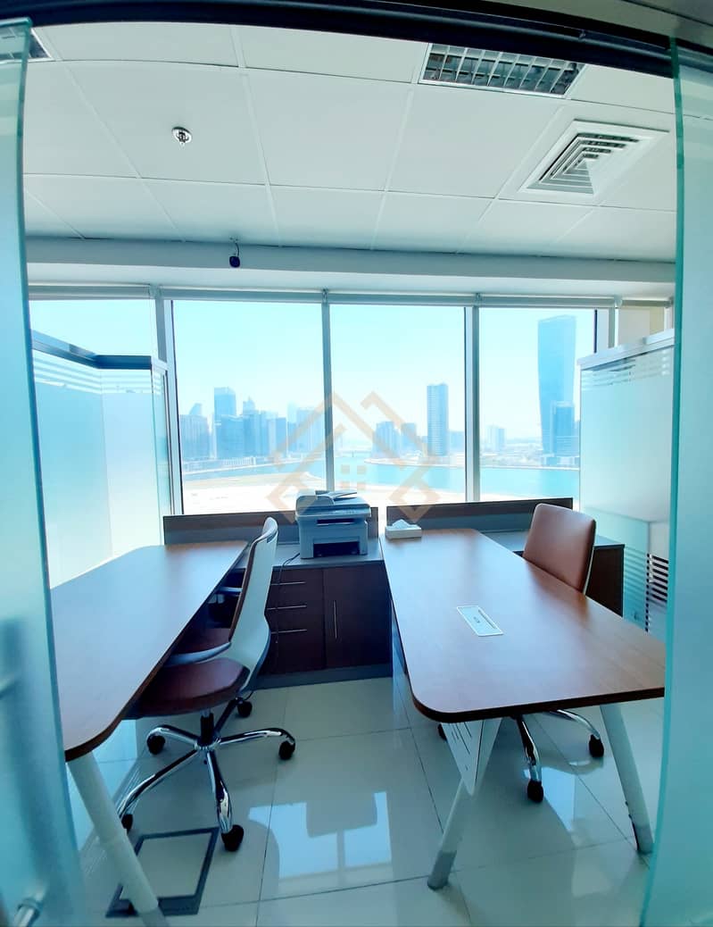 10 Office | rent  | Bussiness Bay| Furnished.