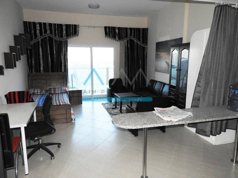 Spacious Fully Furnished Studio With Villa View Available In Best Building