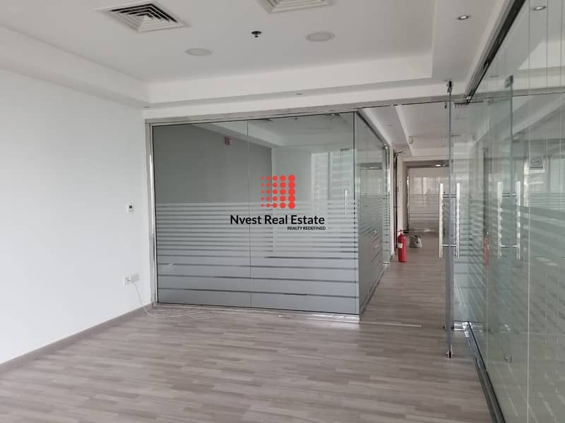 Upgrade Wooden floor| Fitted Office | 105K | Al-mas View.