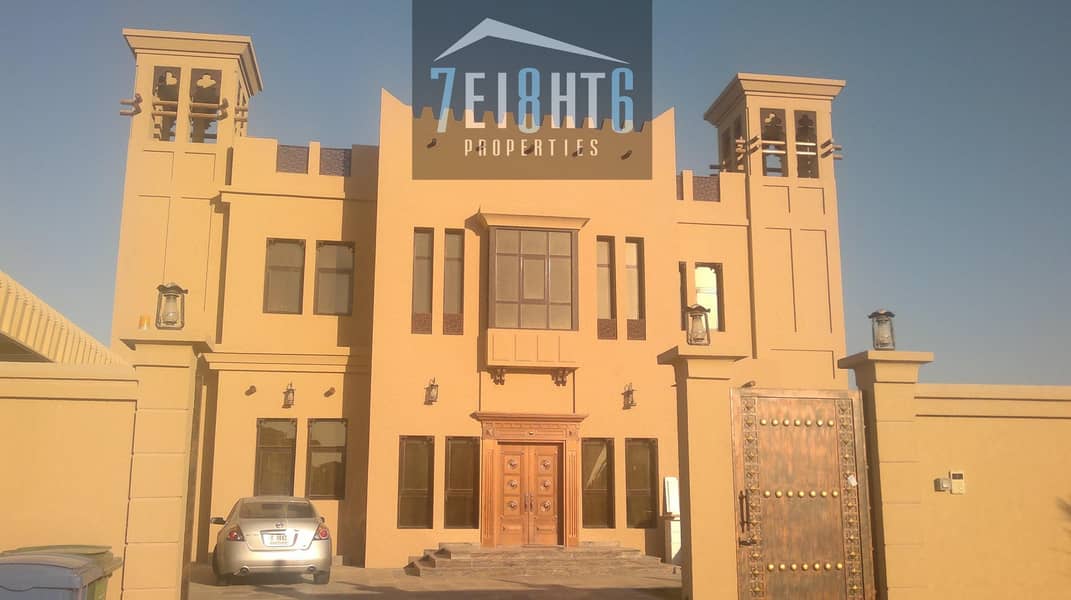 Outstanding property: 6 b/r good quality indep villa + maids room + large garden for rent in Mizhar 2 Outstanding property: 6 b/r good quality indep villa + maids room + large garden for rent in Mizhar 2