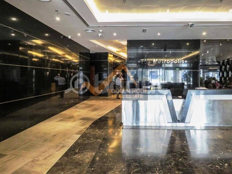 35 Fully Furnished Office| Lake View| Glass Partitions |The Metropolis Tower| Business Bay
