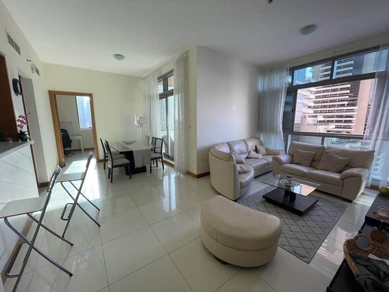 17 luxury Fully furnished ! 2 bed in IRIS BLU dubai marina with sea and marina view. AC is included
