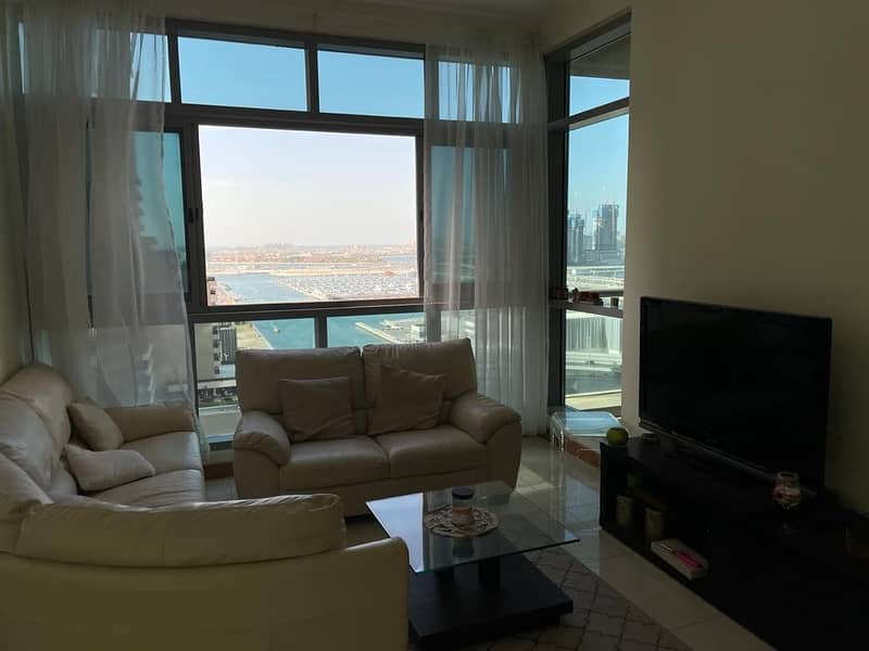 21 luxury Fully furnished ! 2 bed in IRIS BLU dubai marina with sea and marina view. AC is included