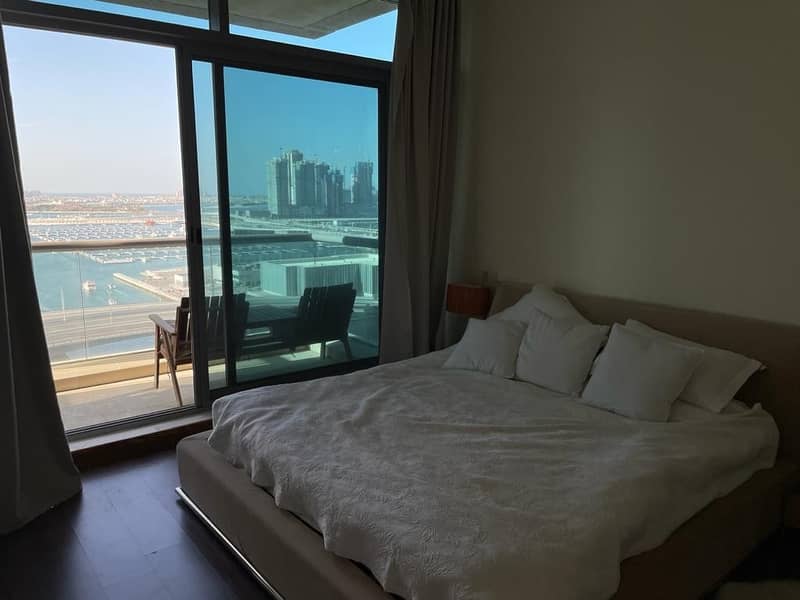 23 luxury Fully furnished ! 2 bed in IRIS BLU dubai marina with sea and marina view. AC is included