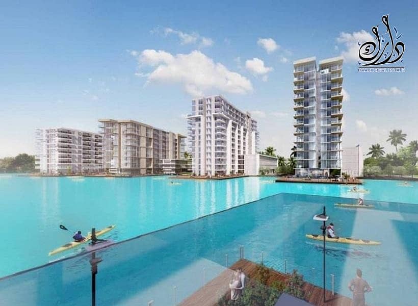 Apartments for sale in Discrete One with direct views of the largest crystal lagoon in Dubai