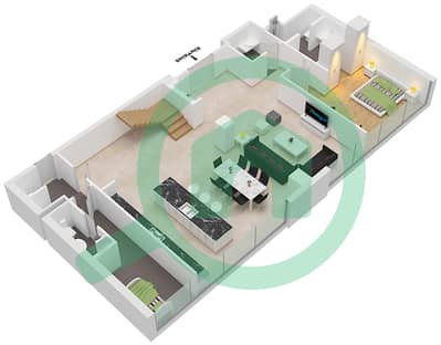 Building 10 - 4 Bedroom Apartment Type 4A Floor plan