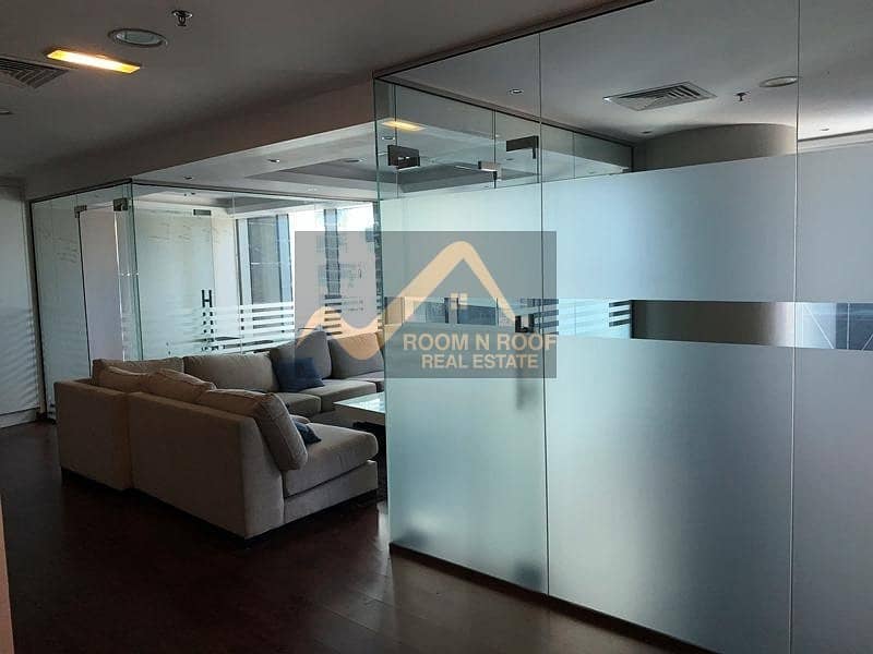 73 Burj Khalifa View|  Furnished Office| Lake View| Glass Partitions |The Metropolis Tower| Business Bay