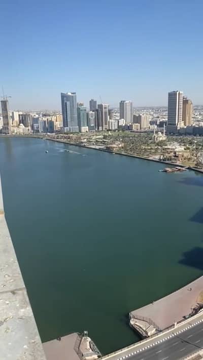 For rent an apartment in Al Qasba with views of Al Qasba and Khaled Lake For rent an apartment in Al Qasba with views of Al Qasba and Khaled Lake