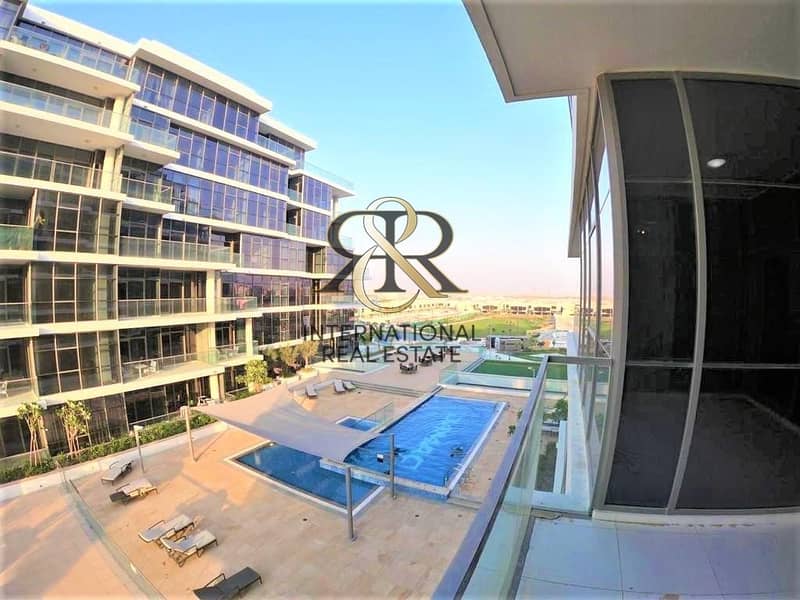 Spacious 1 Bedroom with Balcony and Pool View