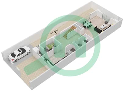 Al Rashidiya - 3 Bedroom Villa Unit B8 Floor plan