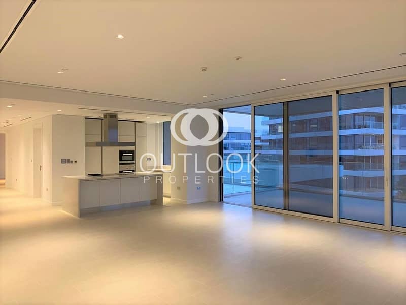 Lake Facing | Brand New 2Br + Maid | Large Terrace