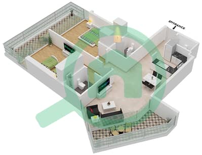 Artesia B - 2 Bedroom Apartment Type G Floor plan