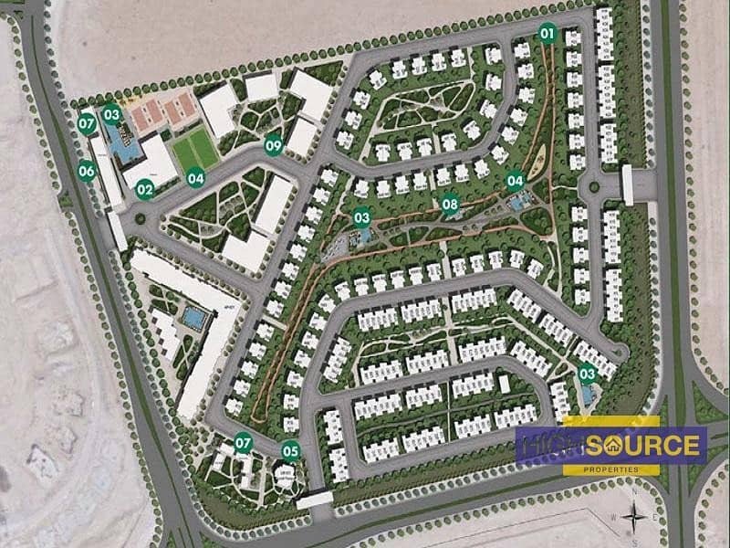 Large School Plot for Sale in Dubailand with Gated Community