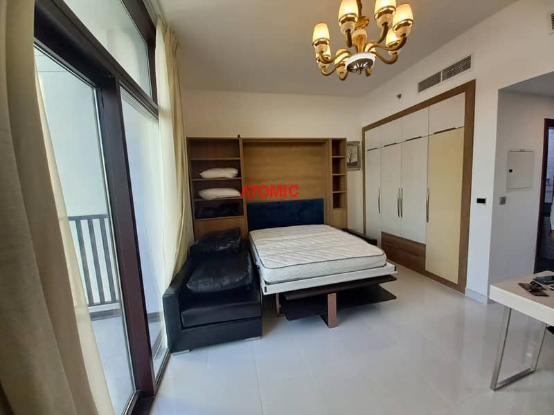 RIGHT NEAR TO METRO ! BRAND NEW SPACIOUSLY FURNISHED STUDIO WITH BALCONY  ! GLAMZ TOWER