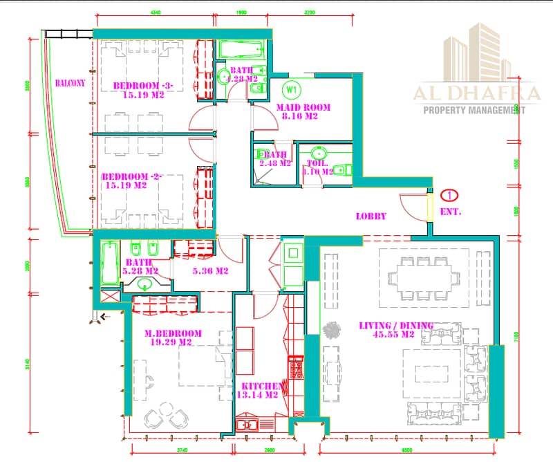 93 Next to Metro Station | 1-Month Free |  Chiller Free