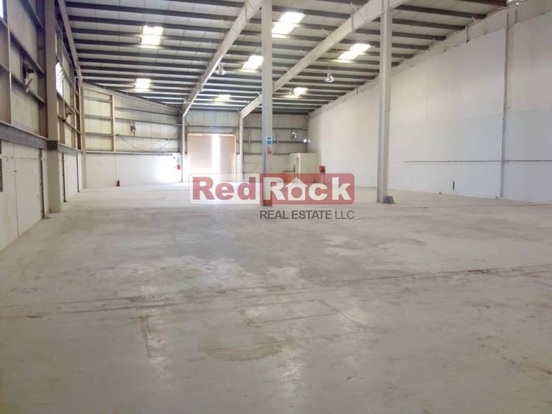 Aed 20/Sqft for 10600 Sqft Warehouse with 200 KW Power in DIP