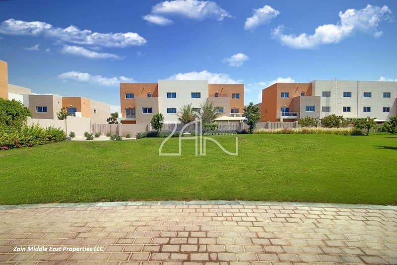 Rent This Single Row 2+1 with Garden in Al Reef