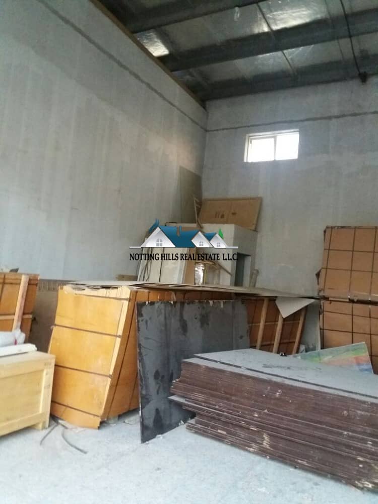 700sq ft warehouse with 3 phase electricity for rent located opposite to Ajman jail