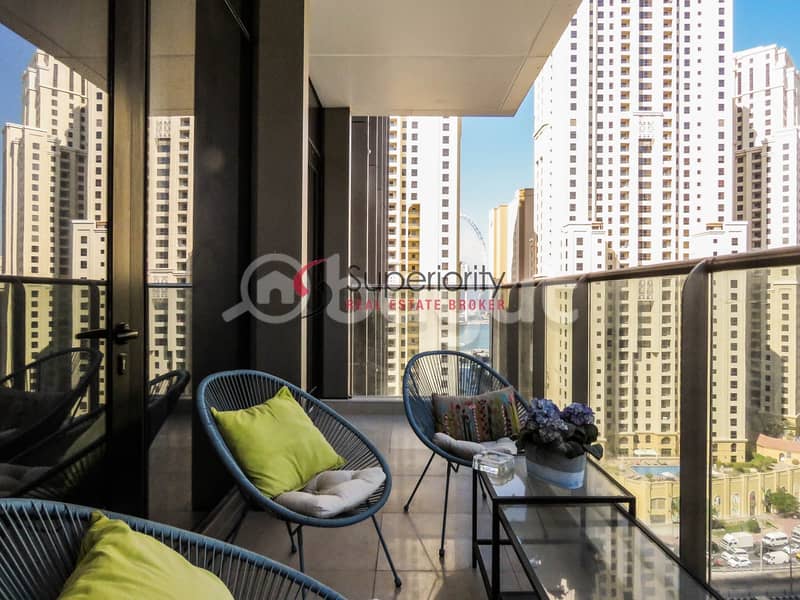 2 Furnished 1 Bed Room for sale in Sparkle tower - Marina