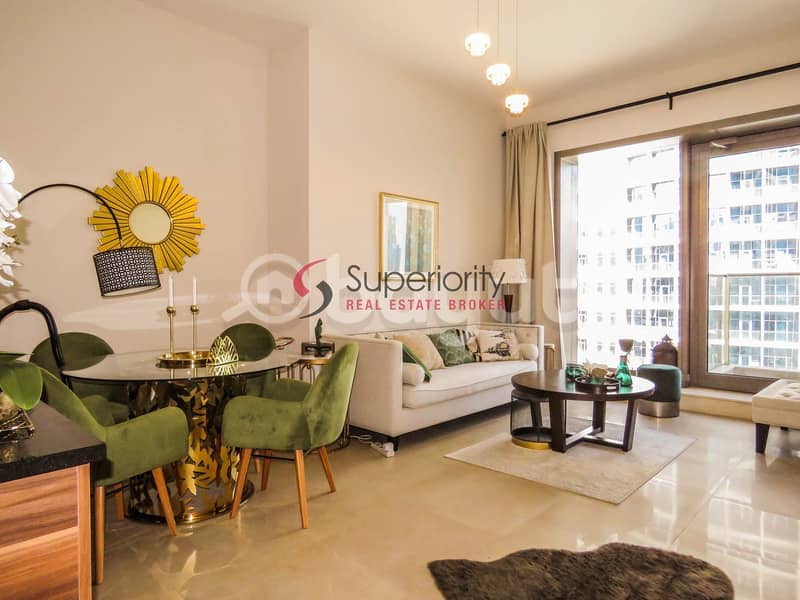 6 Furnished 1 Bed Room for sale in Sparkle tower - Marina