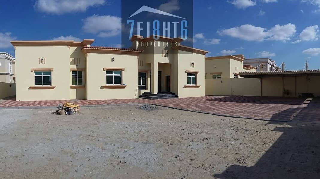 Outstanding property:  4 b/r good quality indep villa + maids room + large garden for rent in Al Quoz 2