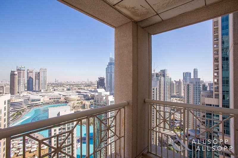 Fountain and Burj View | Vacant | 2 Beds