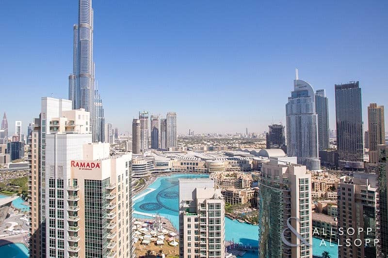 9 Fountain and Burj View | Vacant | 2 Beds