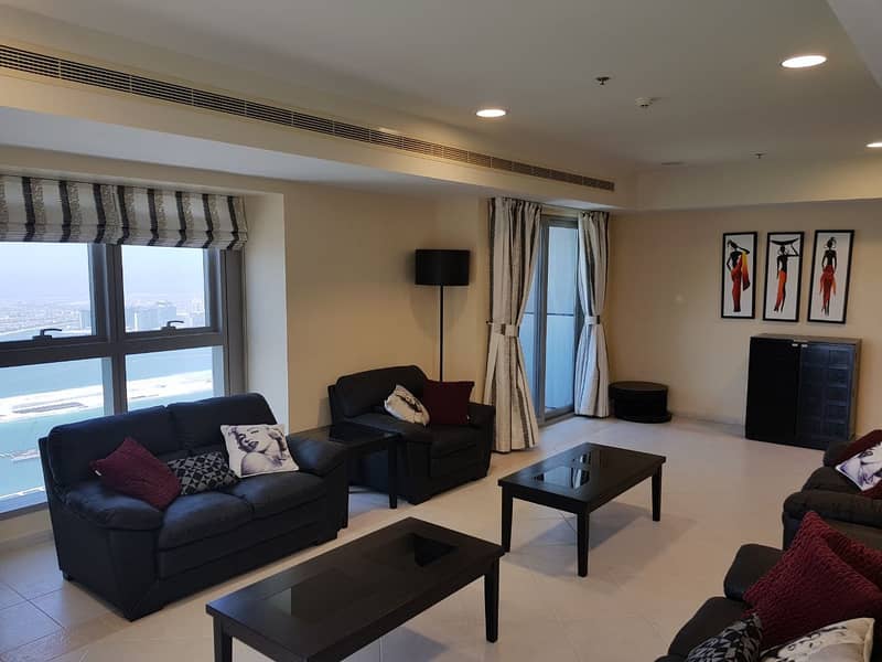 Fully Furnished Full Sea View Ready  3 BR