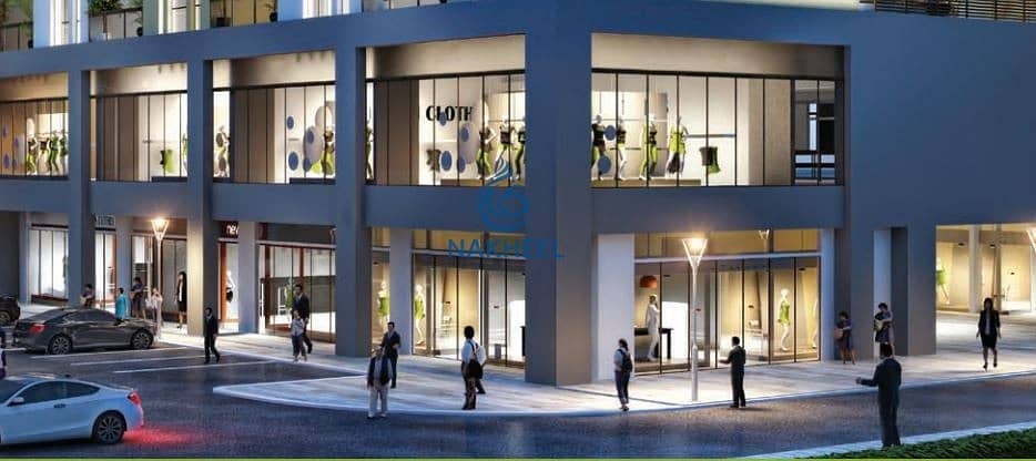 5 Exclusive commercial retail space in ground floor from Nakheel