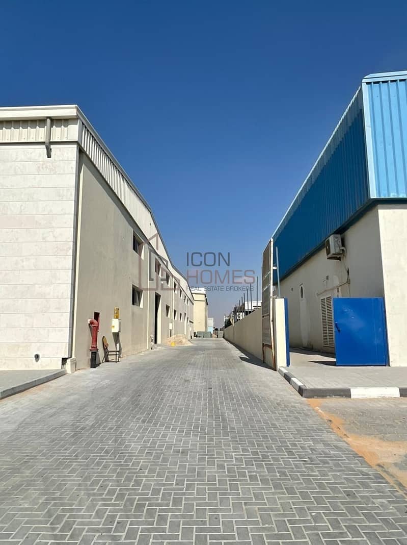9 BRAND NEW FACTORY + 0N-SITE LABOUR CAMP TO LET in AL SAJAA