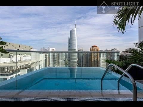 Beautiful Fully Furnished | 1-Bedroom Loft Duplex | Lake View | Peaceful Location | For Rent | Laguna Tower | JLT |