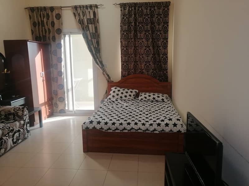 2,300 monthly . . . Fully Furnished Studio With Balcony On 1st floor  In Silicon Gates 4 , DSO. .