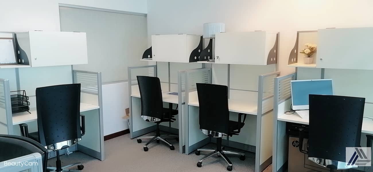 Co Working space | Flexi Desk office only Aed 7500/-yearly All inclusive| linked with metro and Mall