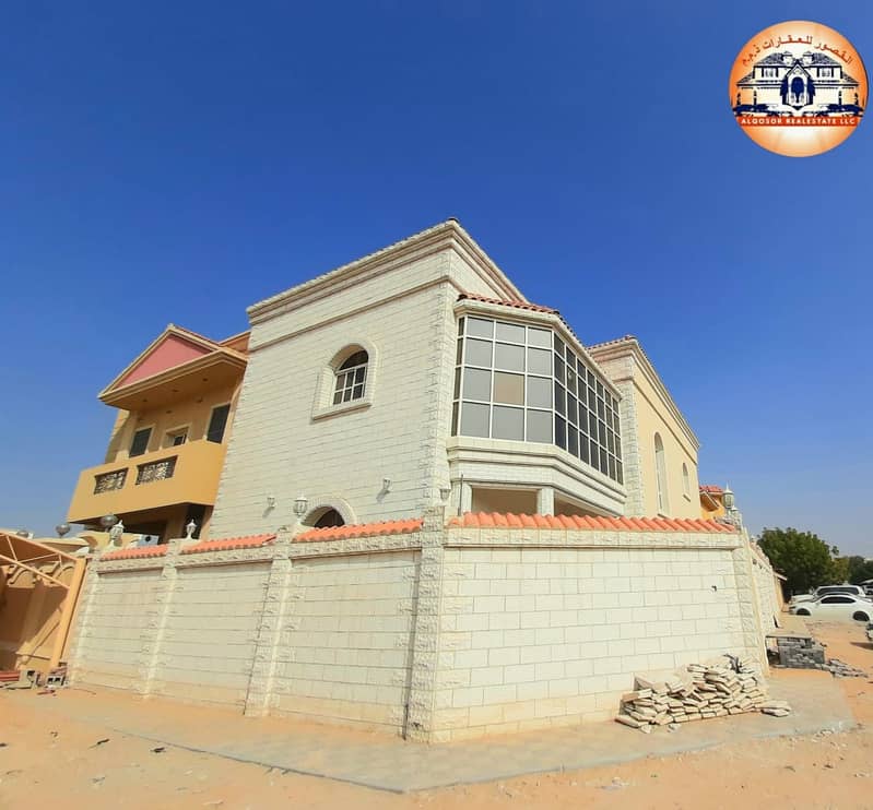 New villa, first inhabitant, super deluxe finishing and very elegant design on a street corner with an attractive price and a very large area - with the possibility of bank financing