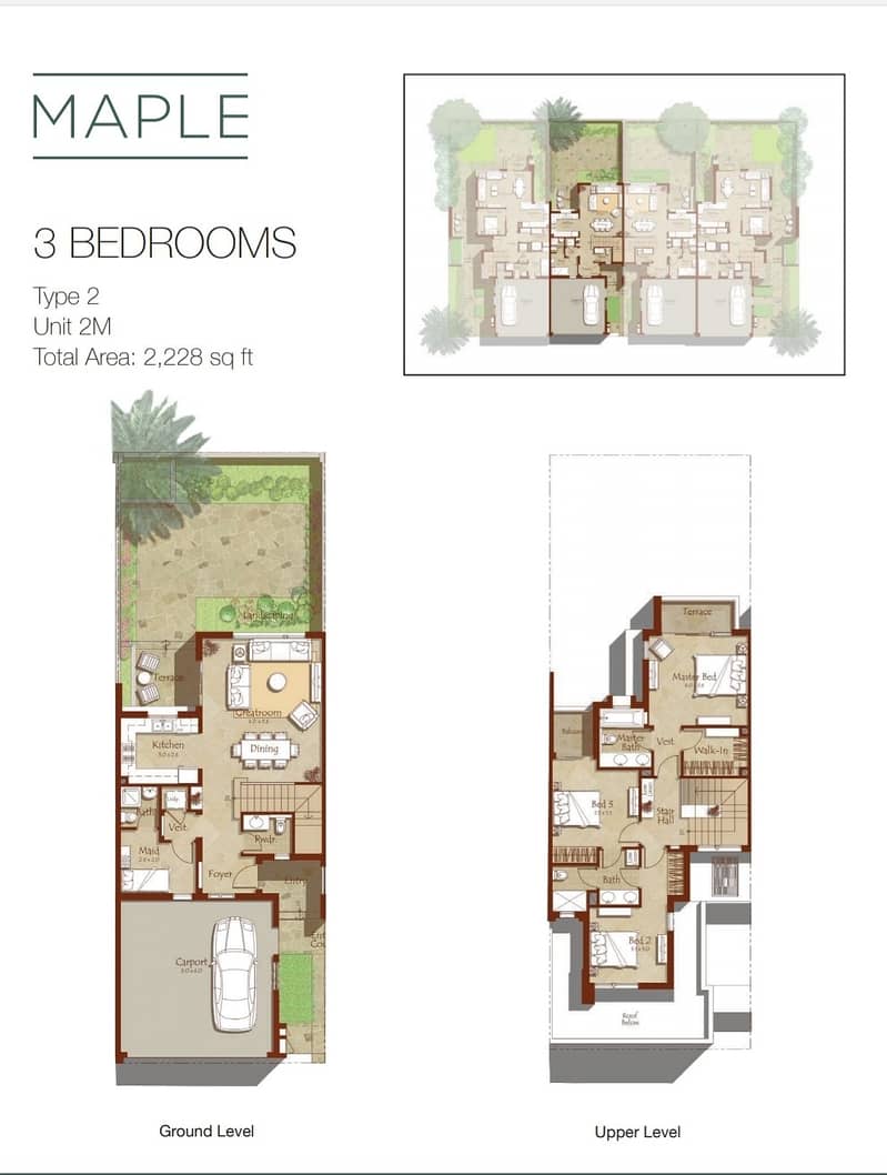 17 3 Bedrooms + Maids | Type 2M | Park Facing