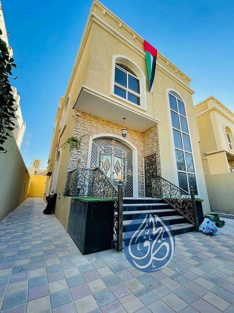 Villa for sale in Ajman Al Rawda 1 Freehold for all nationalities With electricity and water Super deluxe finishing