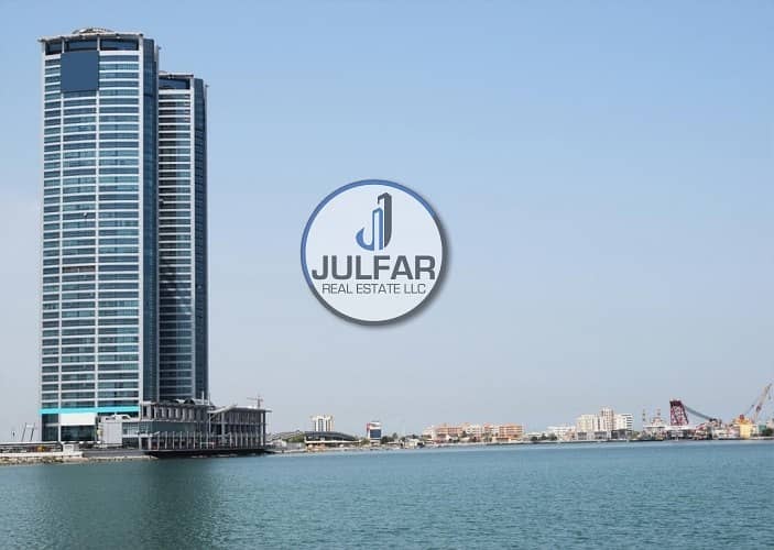 Amazing Sea View Office FOR RENT in Julphar Tower.