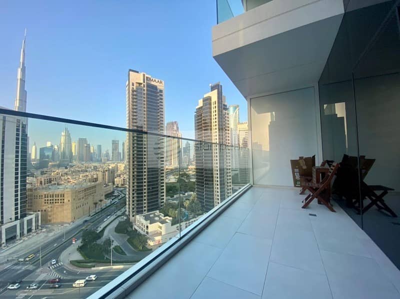 BurjView | Studio Partly Furnished | Huge  Layout