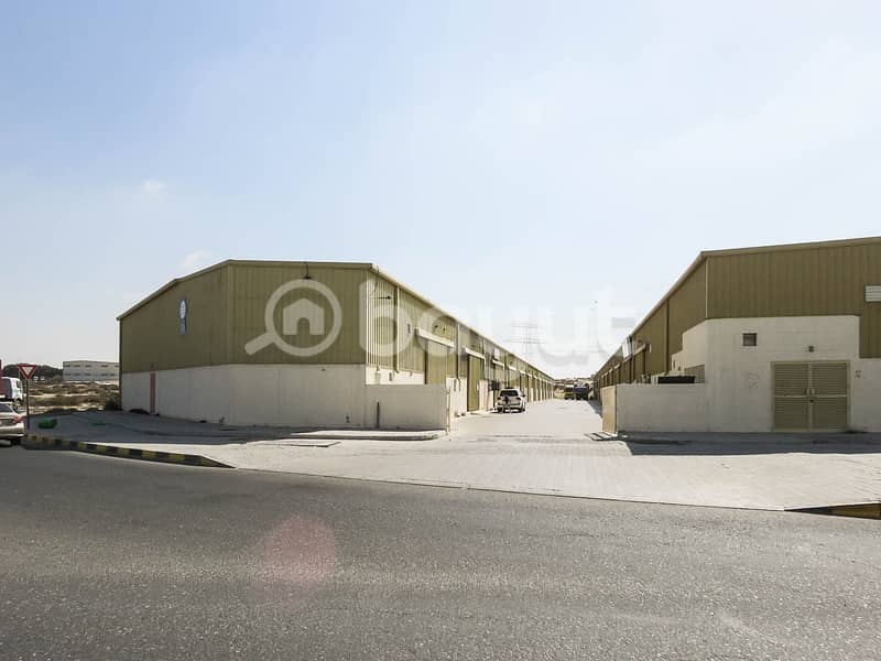 DIFFERENT SIZE WAREHOUSES AVAILABLE FOR RENT IN  INDUSTRIAL AREA 18 SHARJAH