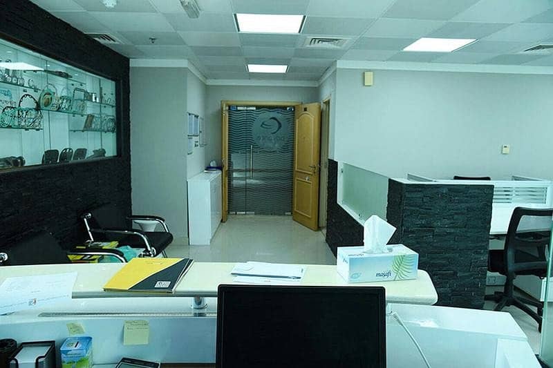 office full furnised in falcon  for rent all size 1146sqft to 1568sqft in ajman.