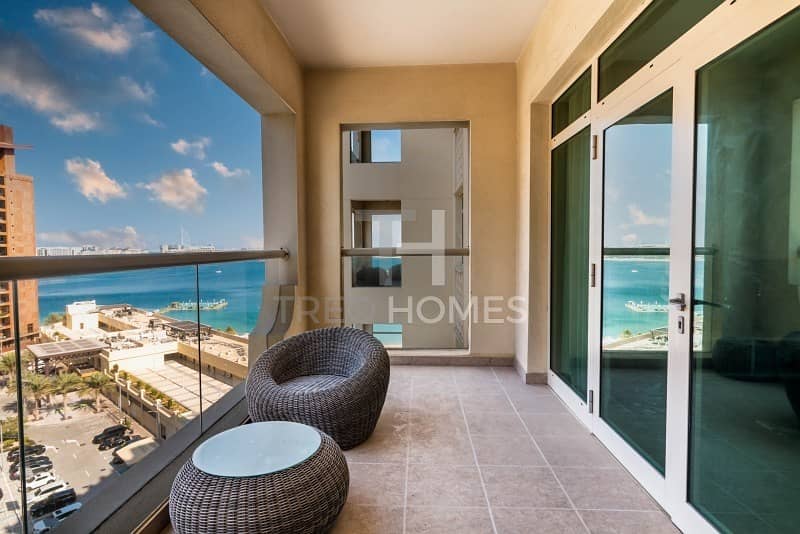 Balcony Sea Views From This 1BR Furnished Apartment