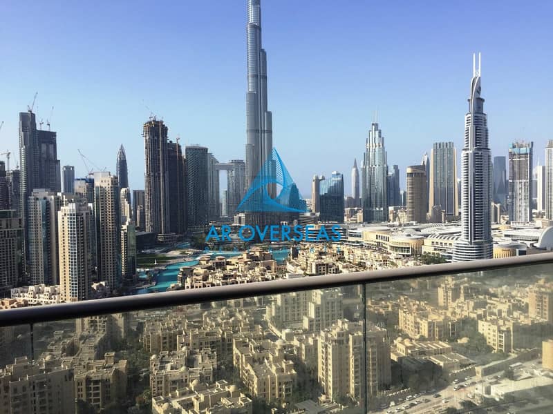 High Floor Full Burj Khalifa View Superb Layout 3 BHK Plus Maid