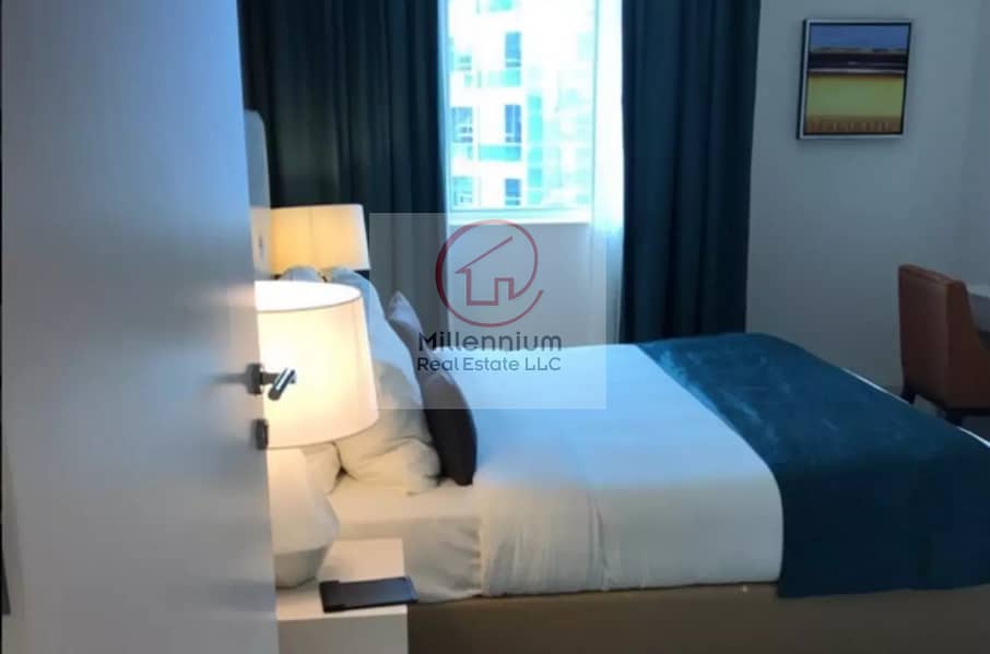 Furnished 1 Bedroom Hotel Apartment in Damac Cour Jardin