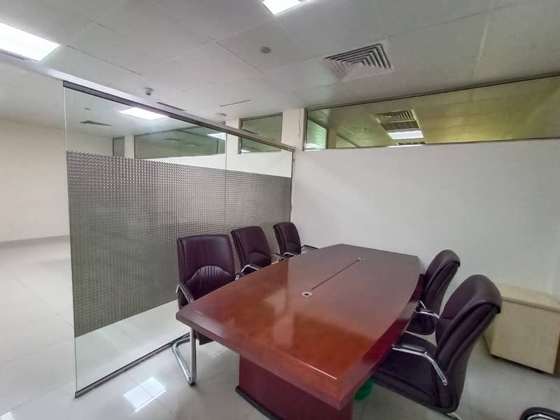 11 Exclusive | Fully Fitted Office with partition | Multiple Parkings