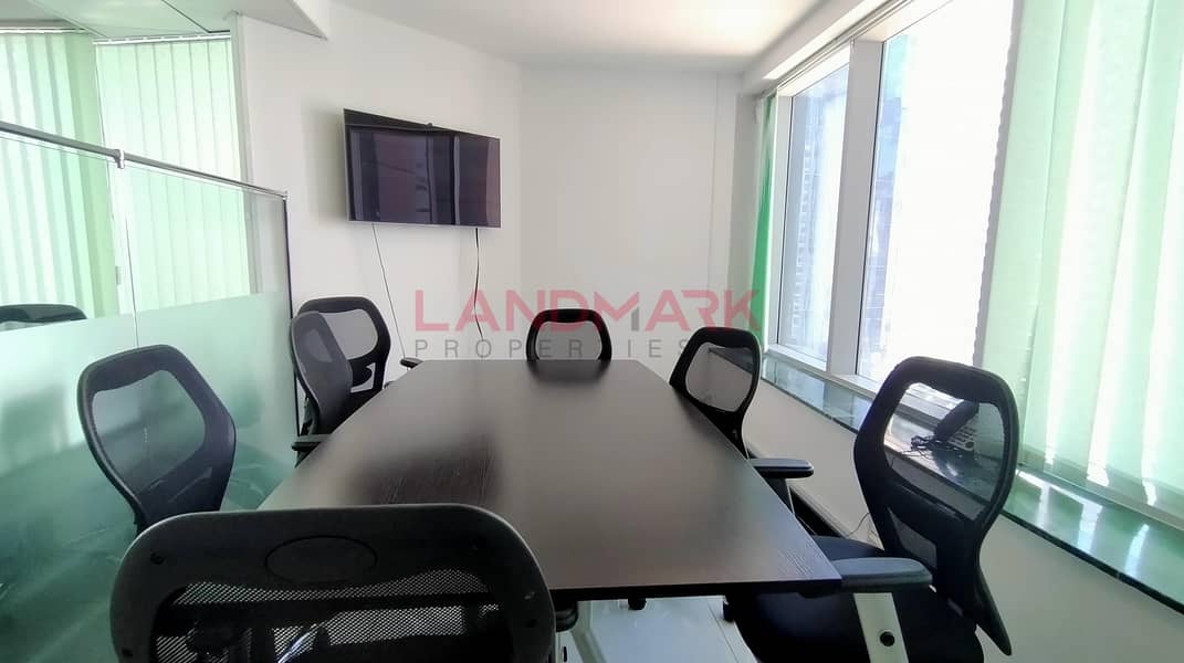 8 FULLY FITTED/OFFICE SPACE/ FURNISHED in BUSINESS BAY