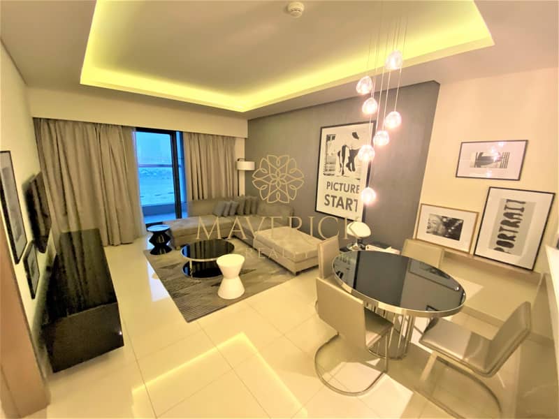 Luxury Furnished 1BR | Iconic View | 4 Cheques