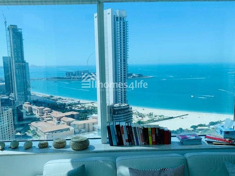 FULL SEA VIEW 1 BEDROOM APARTMENT FOR RENT IN DUBAI MARINA