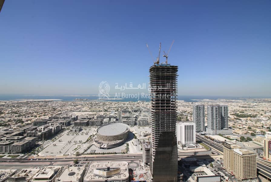 64 Big Living area| Sea View | Four Bedroom For Rent in Sky View Tower 1