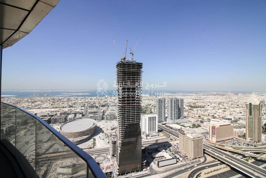 68 Big Living area| Sea View | Four Bedroom For Rent in Sky View Tower 1