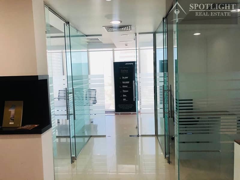 3 Furnished office with Glass Partitions